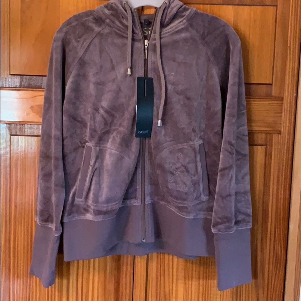 Casall Grey Shadow Hoodie Size L NWT